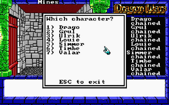 Игра Dragon Wars, скриншот