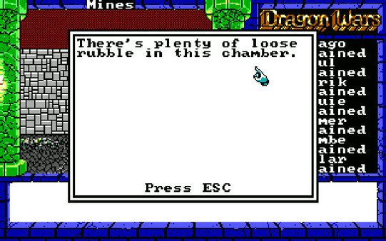 Игра Dragon Wars, скриншот