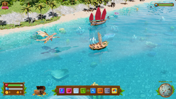 Игра Dragons Reef, скриншот