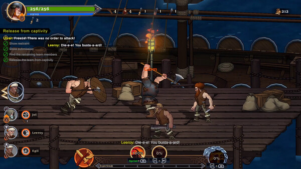 Игра Drakkar Crew, скриншот