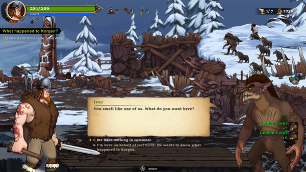 Игра Drakkar Crew, скриншот