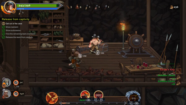 Игра Drakkar Crew, скриншот