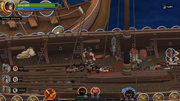 Игра Drakkar Crew, скриншот