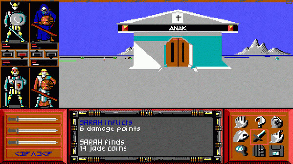 Игра Drakkhen, скриншот