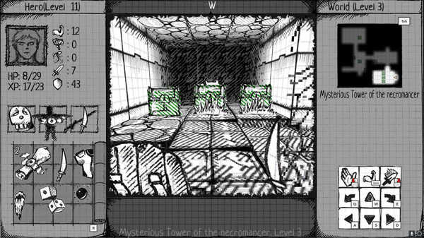 Игра Drawngeon: Dungeons of Ink and Paper, скриншот
