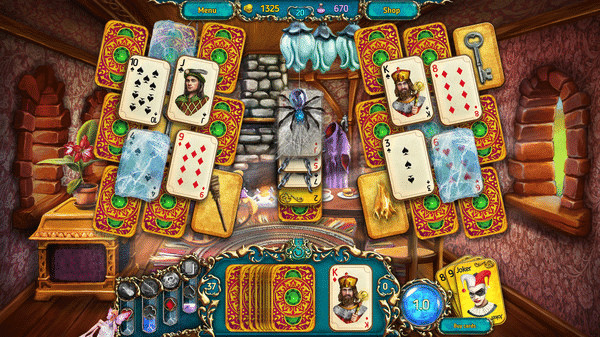 Игра Dreamland Solitaire: Dragon's Fury, скриншот