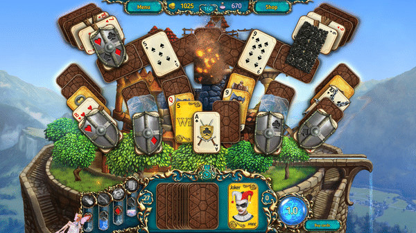 Игра Dreamland Solitaire: Dragon's Fury, скриншот