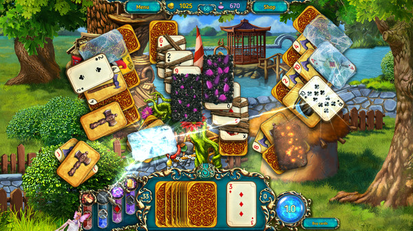 Игра Dreamland Solitaire: Dragon's Fury, скриншот