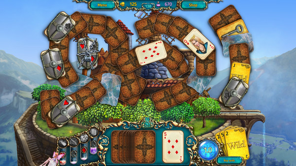 Игра Dreamland Solitaire: Dragon's Fury, скриншот
