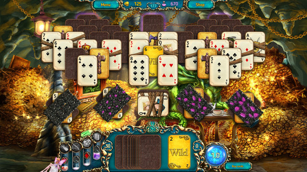 Игра Dreamland Solitaire: Dragon's Fury, скриншот