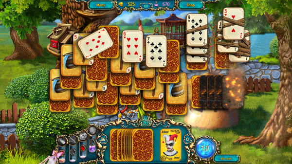 Игра Dreamland Solitaire: Dragon's Fury, скриншот
