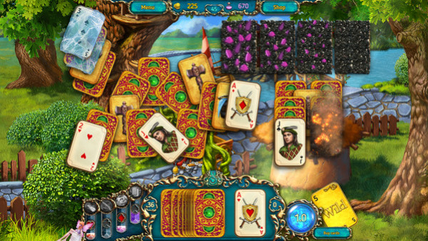 Игра Dreamland Solitaire: Dragon's Fury, скриншот