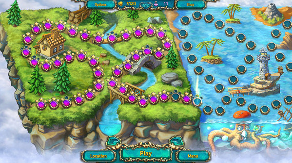 Игра Dreamland Solitaire, скриншот