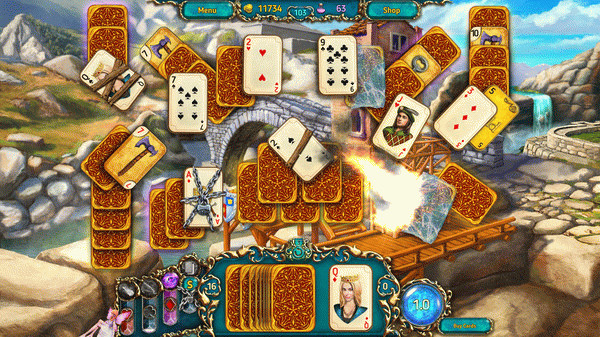 Игра Dreamland Solitaire, скриншот
