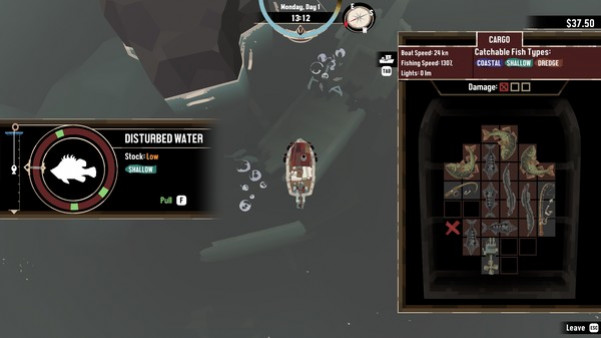 Игра DREDGE, скриншот