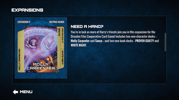 Игра Dresden Files Cooperative Card Game - Helping Hands, скриншот