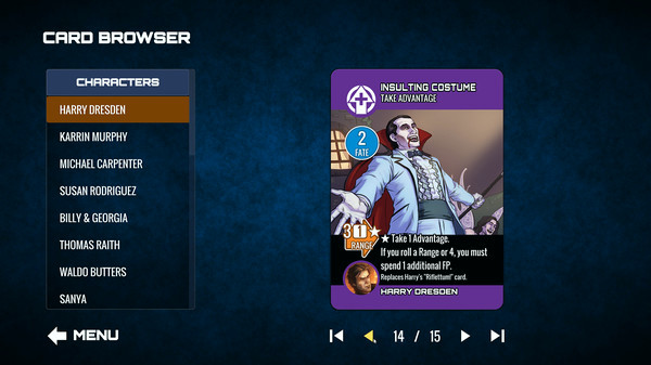 Игра Dresden Files Cooperative Card Game - Mouse & Variants, скриншот