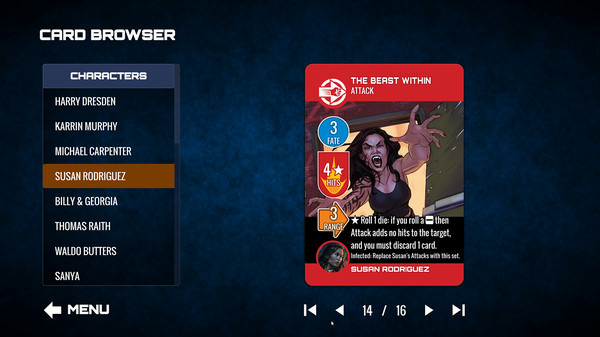 Игра Dresden Files Cooperative Card Game - Mouse & Variants, скриншот