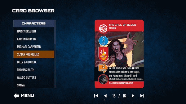 Игра Dresden Files Cooperative Card Game - Mouse & Variants, скриншот