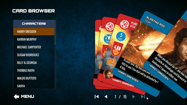Игра Dresden Files Cooperative Card Game, скриншот