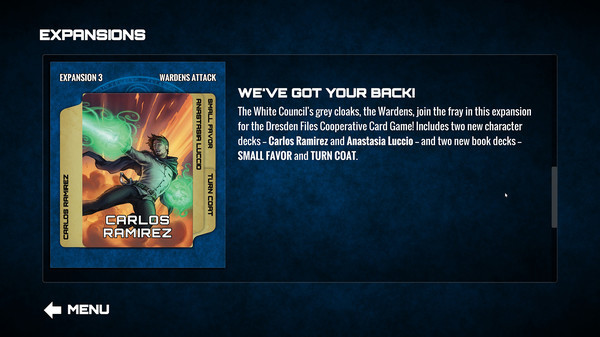 Игра Dresden Files Cooperative Card Game - Wardens Attack, скриншот