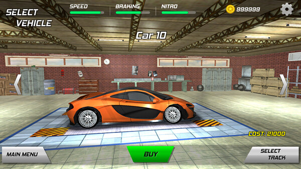 Игра Drift racing car, скриншот