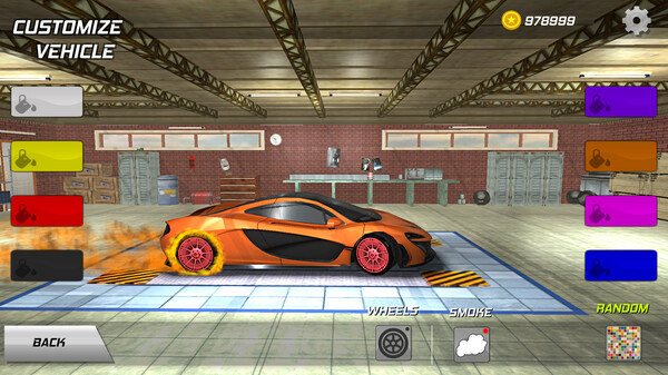 Игра Drift racing car, скриншот
