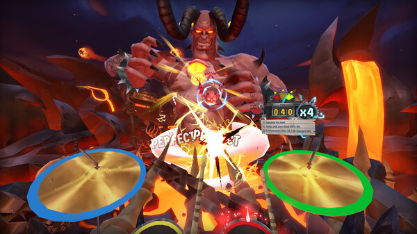 Игра Drums Rock: HammerFall - 'Hearts On Fire', скриншот