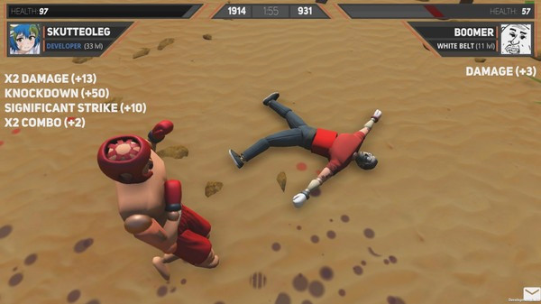 Игра Drunken Wrestlers 2, скриншот