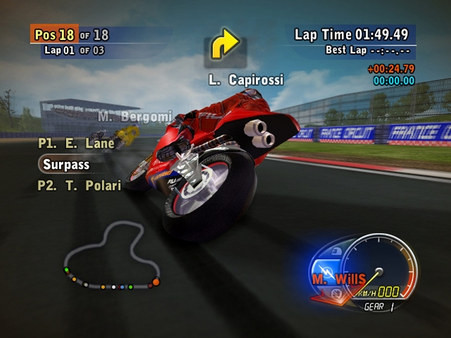 Игра Ducati World Championship, скриншот