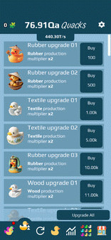 Игра Ducky Clicker Idle Game, скриншот