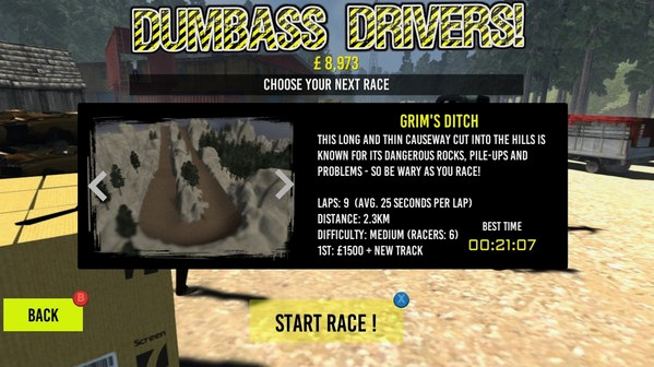 Игра Dumbass Drivers!, скриншот