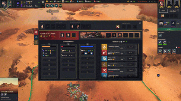 Игра Dune: Spice Wars, скриншот