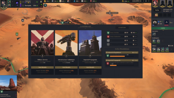 Игра Dune: Spice Wars, скриншот