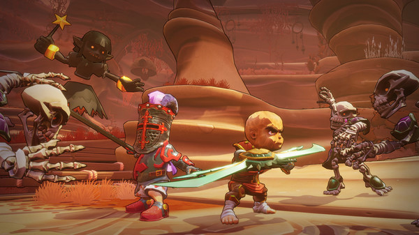 Игра Dungeon Defenders: Awakened - Original Hero Paper Masks, скриншот