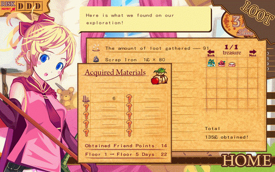 Игра Dungeon Girl, скриншот