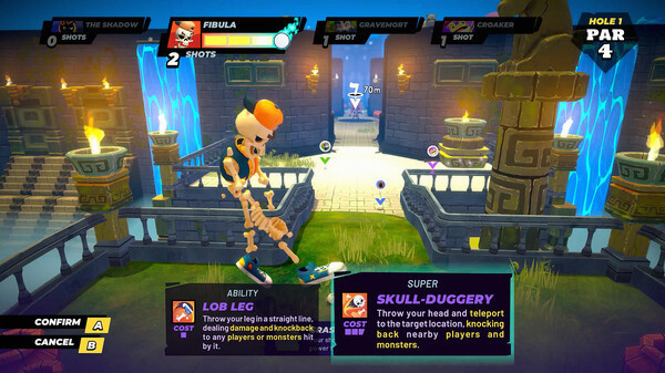 Игра Dungeon Golf, скриншот