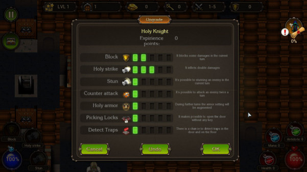Игра Dungeon of gain, скриншот