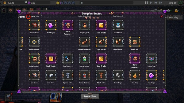 Игра Dungeon Tycoon, скриншот