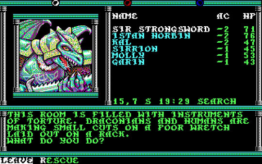 Игра Dungeons & Dragons: Krynn Series, скриншот