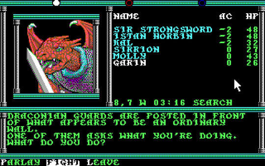Игра Dungeons & Dragons: Krynn Series, скриншот