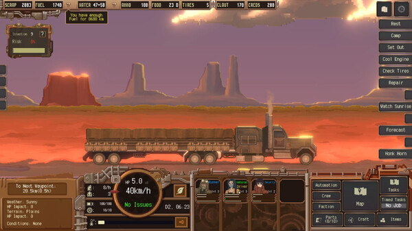 Игра Dustland Delivery, скриншот