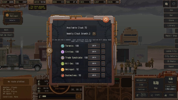 Игра Dustland Delivery, скриншот