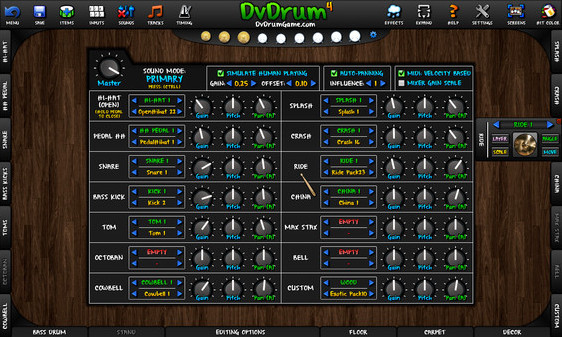 Игра DvDrum - Ride Sound Pack, скриншот