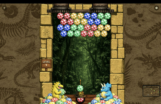 Игра Dyno Burst: Bubble Shooter, скриншот