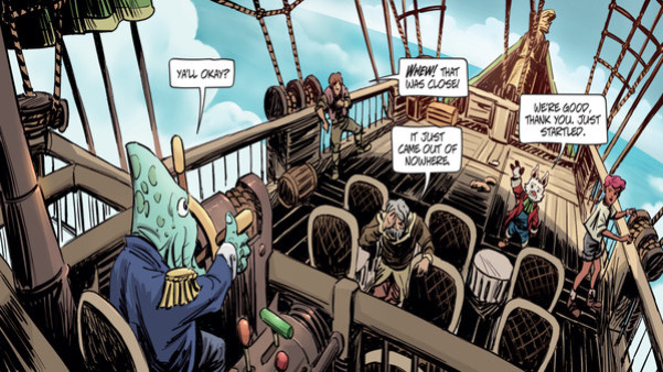 Игра EARTHLOCK Comic Book #3: Gnart Tigermoth: Chaos in Konkylia, скриншот