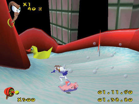 Игра Earthworm Jim 3D, скриншот