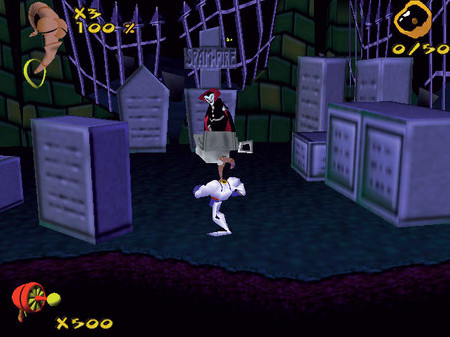 Игра Earthworm Jim 3D, скриншот
