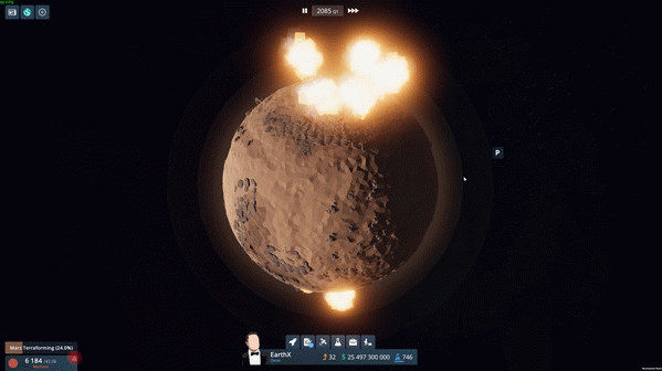 Игра EarthX, скриншот