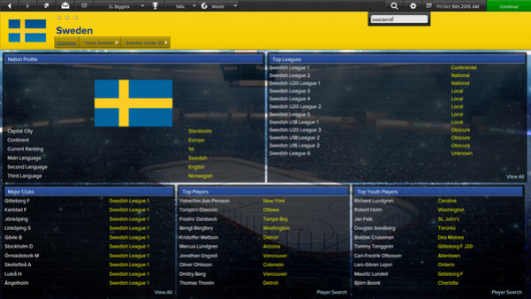 Игра Eastside Hockey Manager, скриншот